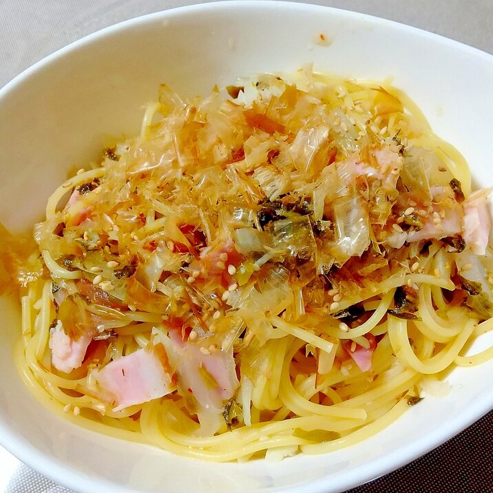 梅と高菜のパスタ＋＋